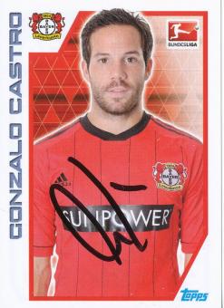 Gonzalo Castro  Bayer 04 Leverkusen  2012/2013  Topps  Bundesliga Sticker original signiert 