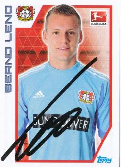 Bernd Leno  Bayer 04 Leverkusen  2012/2013  Topps  Bundesliga Sticker original signiert 