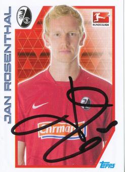 Jan Rosenthal  SC Freiburg  2012/2013  Topps  Bundesliga Sticker original signiert 