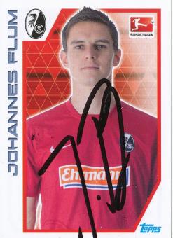 Johannes Flum  SC Freiburg  2012/2013  Topps  Bundesliga Sticker original signiert 