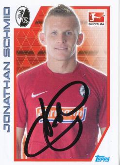 Jonathan Schmid  SC Freiburg  2012/2013  Topps  Bundesliga Sticker original signiert 