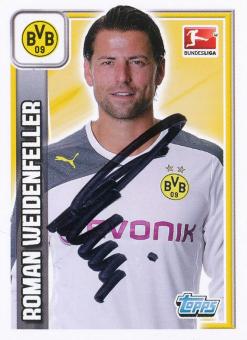 Roman Weidenfeller  Borussia Dortmund  2013/2014  Topps  Bundesliga Sticker original signiert 