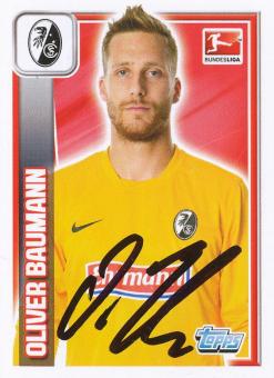 Oliver Baumann  SC Freiburg  2013/2014  Topps  Bundesliga Sticker original signiert 