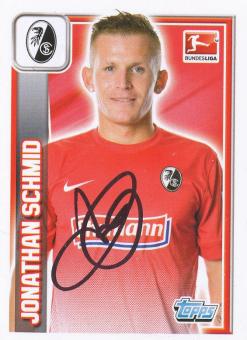 Jonathan Schmid  SC Freiburg  2013/2014  Topps  Bundesliga Sticker original signiert 