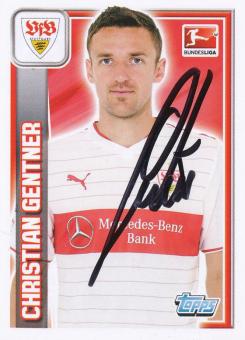 Christian Gentner  VFB Stuttgart  2013/2014  Topps  Bundesliga Sticker original signiert 