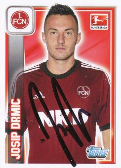 Josip Drmic  FC Nürnberg  2013/2014  Topps  Bundesliga Sticker original signiert 
