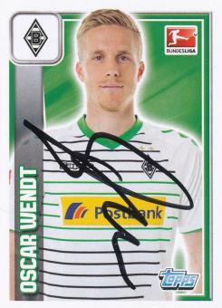 Oscar Wendt  Borussia Mönchengladbach  2013/2014  Topps  Bundesliga Sticker original signiert 