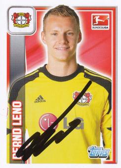 Bernd Leno  Bayer 04 Leverkusen  2013/2014  Topps  Bundesliga Sticker original signiert 