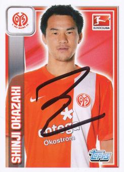 Shinji Okazaki  FSV Mainz 05  2013/2014  Topps  Bundesliga Sticker original signiert 