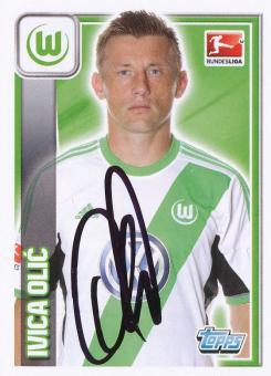 Ivica Olic  VFL Wolfsburg  2013/2014  Topps  Bundesliga Sticker original signiert 