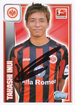 Takashi Inui  Eintracht Frankfurt  2013/2014  Topps  Bundesliga Sticker original signiert 