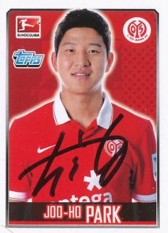 Joo Ho Park  FSV Mainz 05    2014/2015  Topps  Bundesliga Sticker original signiert 