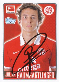 Julian Baumgartlinger  FSV Mainz 05    2014/2015  Topps  Bundesliga Sticker original signiert 