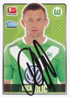 Ivica Olic  VFL Wolfsburg   2014/2015  Topps  Bundesliga Sticker original signiert 