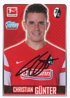 Christian Günter  SC Freiburg   2014/2015  Topps  Bundesliga Sticker original signiert 