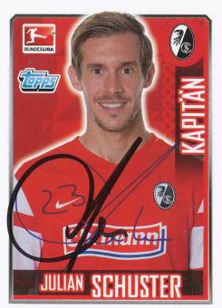 Julian Schuster  SC Freiburg   2014/2015  Topps  Bundesliga Sticker original signiert 