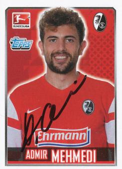 Admir Mehmedi  SC Freiburg   2014/2015  Topps  Bundesliga Sticker original signiert 