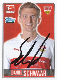 Daniel Schwaab  VFB Stuttgart   2014/2015  Topps  Bundesliga Sticker original signiert 