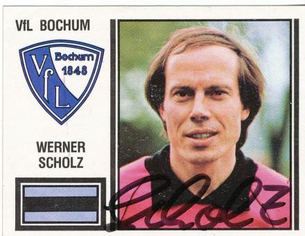 Werner Scholz  VFL Bochum  1981  Panini Bundesliga Sticker original signiert 