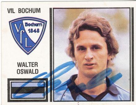 Walter Oswald  VFL Bochum  1981  Panini Bundesliga Sticker original signiert 