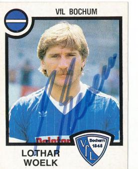 Lothar Woelk  VFL Bochum  1984  Panini Bundesliga Sticker original signiert 