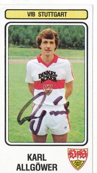 Karl Allgöwer  VFB Stuttgart  1983  Panini Bundesliga Sticker original signiert 
