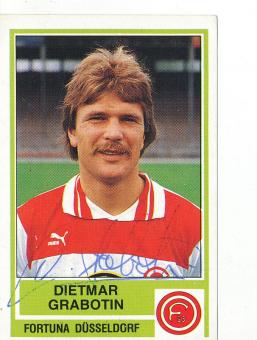 Dietmar Grabotin  Fortuna Düsseldorf  1985  Panini Bundesliga Sticker original signiert 