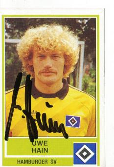 Uwe Hain  Hamburger SV  1985  Panini Bundesliga Sticker original signiert 