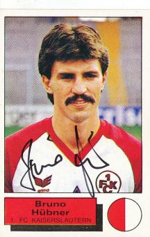 Bruno Hübner  FC Kaiserslautern  1986  Panini Bundesliga Sticker original signiert 