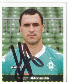 Hugo Almeida  SV Werder Bremen   2007/2008  Panini Bundesliga Sticker original signiert 
