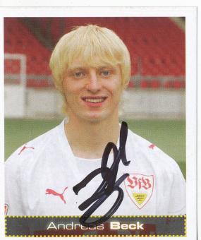 Andreas Beck  VFB Stuttgart   2007/2008  Panini Bundesliga Sticker original signiert 