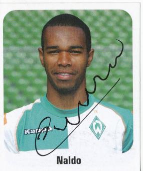 Naldo  SV Werder Bremen  2006/2007  Panini Bundesliga Sticker original signiert 
