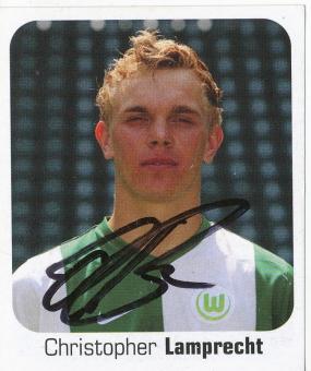 Christopher Lamprecht  VFL Wolfsburg  2006/2007  Panini Bundesliga Sticker original signiert 
