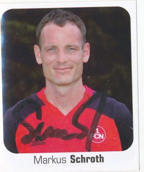 Markus Schroth  FC Nürnberg   2006/2007  Panini Bundesliga Sticker original signiert 