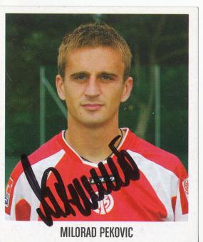 Milorad Pekovic  FSV Mainz 05  2005/2006  Panini Bundesliga Sticker original signiert 