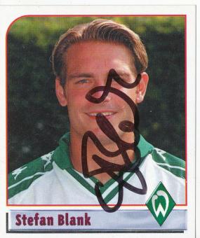 Stefan Blank  SV Werder Bremen   2002  Panini Bundesliga Sticker original signiert 