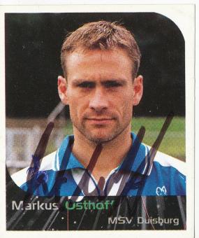 Markus Osthoff  MSV Duisburg   2000  Panini Bundesliga Sticker original signiert 