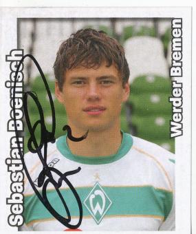 Sebastian Boenisch  SV Werder Bremen    2008/2009  Panini Bundesliga Sticker original signiert 