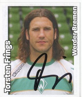 Torsten Frings    SV Werder Bremen    2008/2009  Panini Bundesliga Sticker original signiert 