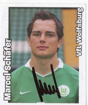 Marcel Schäfer  VFL Wolfsburg   2008/2009  Panini Bundesliga Sticker original signiert 