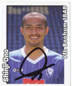 Shinji Ono  VFL Bochum   2008/2009  Panini Bundesliga Sticker original signiert 