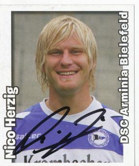Nico Herzig  Arminia Bielefeld   2008/2009  Panini Bundesliga Sticker original signiert 