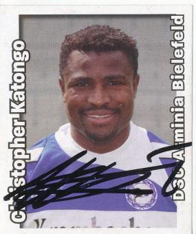 Christopher Katongo  Arminia Bielefeld   2008/2009  Panini Bundesliga Sticker original signiert 