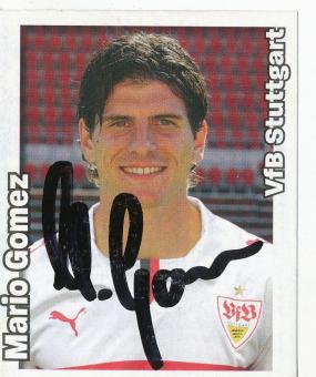 Mario Gomez  VFB Stuttgart   2008/2009  Panini Bundesliga Sticker original signiert 