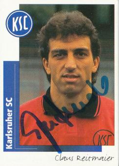 Claus Reitmaier  Karlsruher SC  1996  Panini Bundesliga Sticker original signiert 