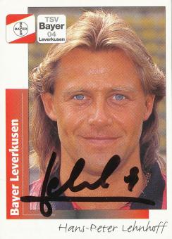 Hans Peter Lehnhoff  Bayer 04 Leverkusen  1996  Panini Bundesliga Sticker original signiert 