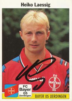 Heiko Laessig  Bayer 05 Uerdingen  1995  Panini Bundesliga Sticker original signiert 