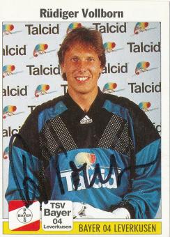 Rüdiger Vollborn  Bayer 04 Leverkusen  1995  Panini Bundesliga Sticker original signiert 