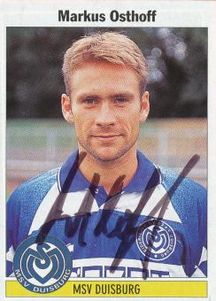 Markus Osthoff  MSV Duisburg  1995  Panini Bundesliga Sticker original signiert 