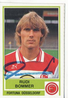 Rudi Bommer  Fortuna Düsseldorf   Panini Bundesliga Sticker original signiert 